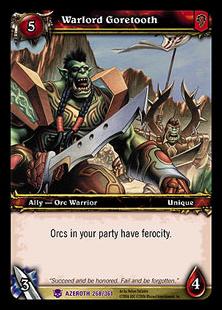 World of Warcraft: Heroes of Azeroth (Base Set) card 268 Warlord Goretooth