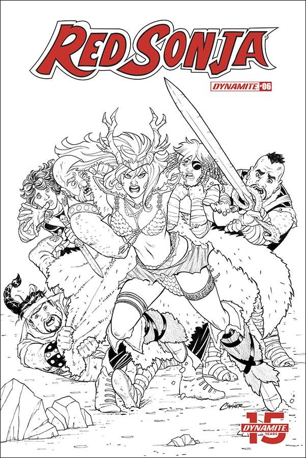 Red Sonja (2019) issue 6-G Amanda Conner 1:20 Black & White Cover