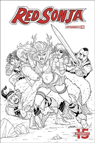Red Sonja (2019) issue 6-G Amanda Conner 1:20 Black & White Cover