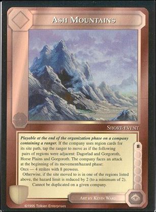 Middle-Earth: The Wizards (Base Set) card 31 Ash Mountains