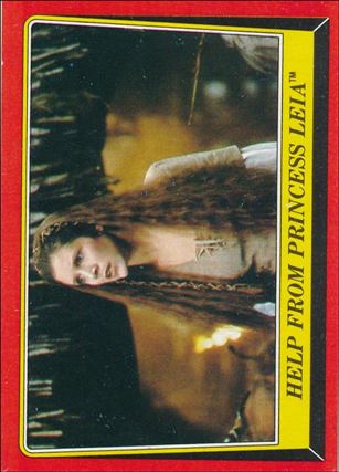 Star Wars: Return of the Jedi: Series 1 (Base Set) card 86 Help from Princess Leia