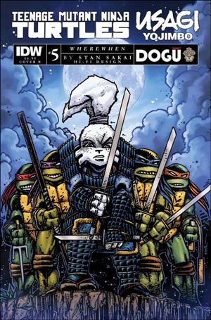 Teenage Mutant Ninja Turtles / Usagi Yojimbo: WhereWhen issue 5-B Kevin Eastman Cover