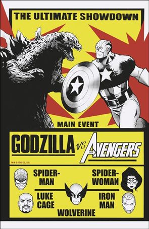 Godzilla vs. Avengers issue 1-C Lee Garbett Versus Cover