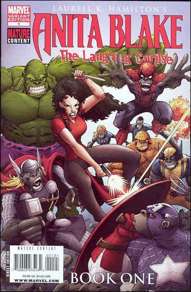 Anita Blake: The Laughing Corpse - Book One issue 1-B Ron Lim "Marvel Apes" 1:10 Cover