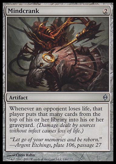 Magic the Gathering: New Phyrexia card 144 Mindcrank