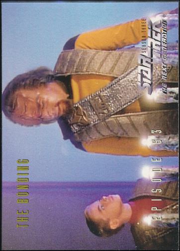 Star Trek: The Next Generation - The Episode Collection Season Three (Base Set) card 246 The Bonding, Episode 53C