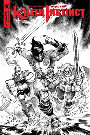 Killer Instinct (2017) issue 6-E Yildiray Cinar 1:20 Black & White Cover