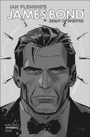 James Bond: Agent of Spectre issue 4-D Luca Casalanguida 1:11 Black & White Cover
