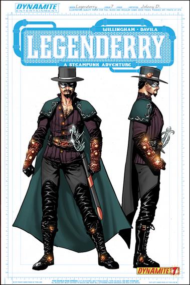 Legenderry: A Steampunk Adventure issue 7-B Johnny Desjardins 1:25 Zorro Concept Cover