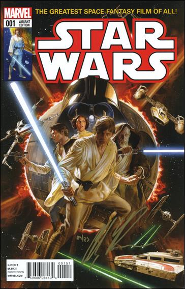 Star Wars (2015) issue 1-QQ DF A. Ross Cover (Signed in Gold by A. Ross) 1/25
