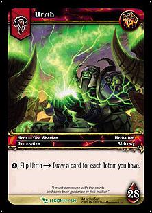 World of Warcraft: March of the Legion (Oversized Hero Subset) card 17 Urrth