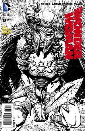 Wonder Woman (2011) issue 38-C David Finch 1:50 Black and White Cover