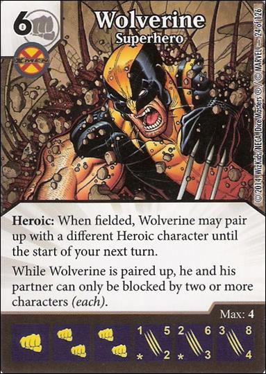 Marvel Dice Masters Uncanny X-Men  card 24 Wolverine: Superhero