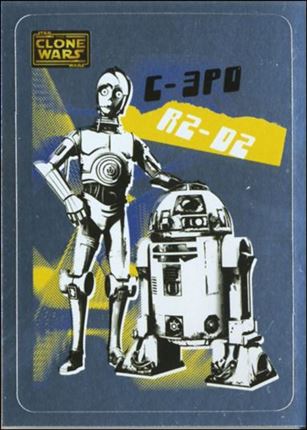 Star Wars: The Clone Wars Trading Card Stickers (Foil Stickers Subset) card 9