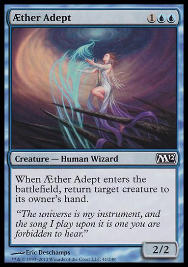Magic the Gathering: 2012 Core Set (Base Set) card 41 Æther Adept