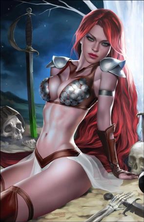 Red Sonja: Death and the Devil issue 2-L Retailer Exclusive Josh Burns Virgin Cover 1/500