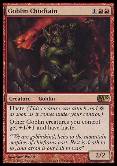Magic the Gathering: 2010 Core Set (Base Set) card 139 Goblin Chieftain