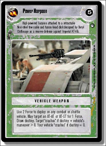 Star Wars: Hoth Limited (Base Set) card 162 Power Harpoon