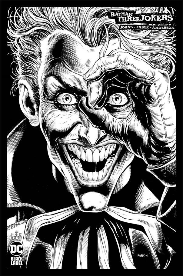 Batman: Three Jokers issue 3-G Jason Fabok 1:100 Black & White Cover