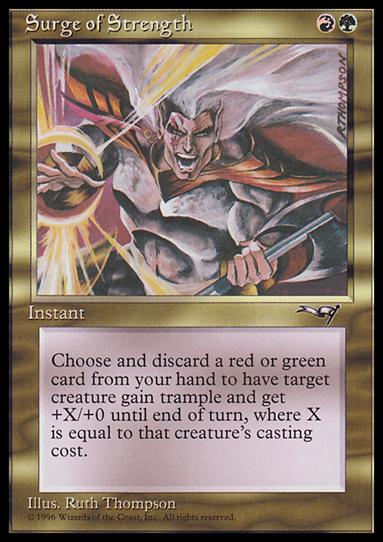 Magic the Gathering: Alliances (Base Set) card 113 Surge of Strength