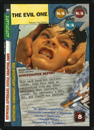 X-Files: The Truth Is Out There (Base Set) card XF97-0359v2 The Evil One