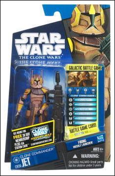 Star Wars: The Clone Wars Collection 3 3/4" Figures (2010) figure CW38 Clone Commander Jet