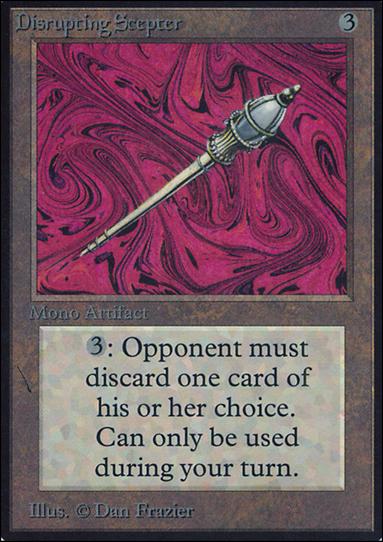 Magic the Gathering: Limited Edition Alpha (Base Set) card 242 Disrupting Scepter