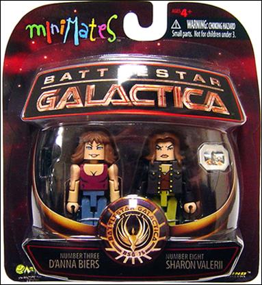 Battlestar Galactica Minimates figure 8 Number 3 D'Anna Biers and Number 8 Sharon Valerii