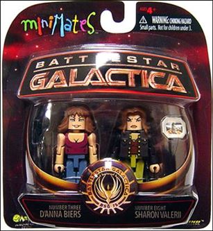 Battlestar Galactica Minimates figure 8 Number 3 D'Anna Biers and Number 8 Sharon Valerii