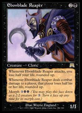 Magic the Gathering: Onslaught (Base Set) card 141 Ebonblade Reaper