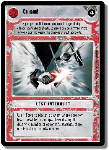 Star Wars: Premiere Limited (Base Set) card 234 Collision!