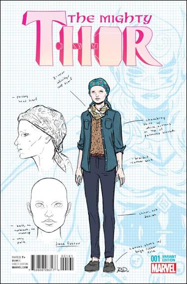 Mighty Thor (2016) issue 1-C Russell Dauterman 1:20 Design Cover