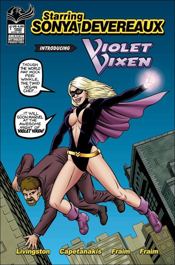 Starring Sonya Devereaux: Violet Vixen issue 1-B Brendon & Brian Fraim Homage Cover