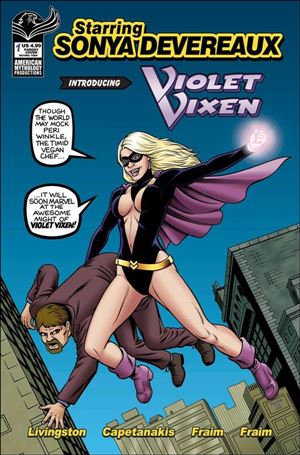 Starring Sonya Devereaux: Violet Vixen issue 1-B Brendon & Brian Fraim Homage Cover