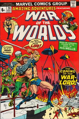 Amazing Adventures (1970) issue 20-B UK Price Cover