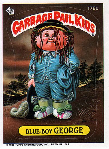 Garbage Pail Kids: Series 05 (Base Set) card 178b Blue-Boy George (Acne Amy Back)