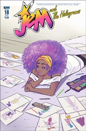 Jem and the Holograms issue 18-B Maria Victoria Robado Subscription Cover