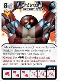 Marvel Dice Masters Avengers vs. X-Men  card AvX 10 Colossus: Phoenix Force