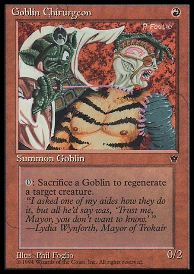Magic the Gathering: Fallen Empires (Base Set) card 54-C Goblin Chirurgeon