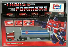 Transformers: More Than Meets the Eye (Generation 1) figure 1-B Optimus Prime (Autobot Leader) (Pepsi Label)