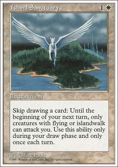 Magic the Gathering: 5th Edition (Base Set) card 39 Island Sanctuary