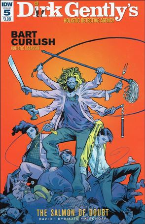 Dirk Gently's Holistic Detective Agency: The Salmon of Doubt issue 5 Ilias Kyriazis Cover