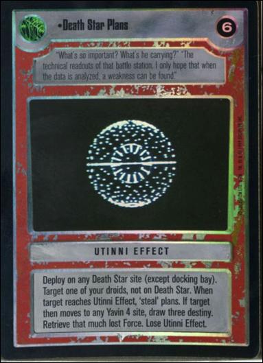 Star Wars: Reflections: A Collector's Bounty (Base Set) card 92 Death Star Plans