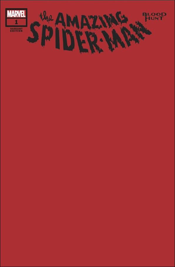 Amazing Spider-Man: Blood Hunt issue 1-B Blood Red Blank Sketch Cover