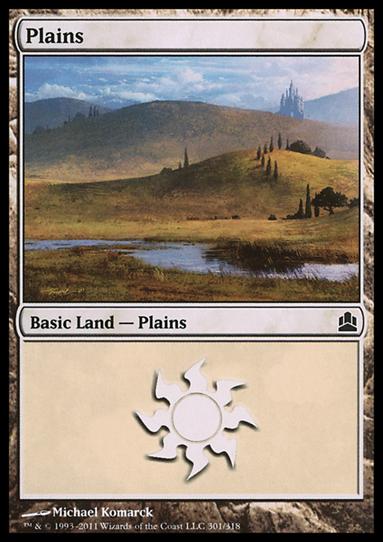 Magic the Gathering: Commander (Base Set) card 301 Plains