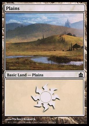 Magic the Gathering: Commander (Base Set) card 301 Plains