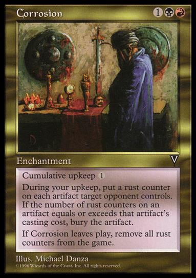 Magic the Gathering: Visions (Base Set) card 128 Corrosion