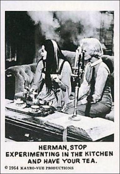 Munsters (Base Set) card 31 Herman, Stop Experimenting in the Kitchen and Have