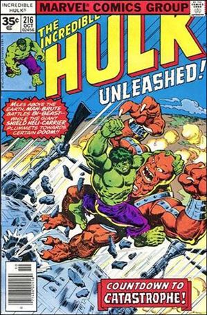Incredible Hulk (1968) issue 216-B 35 Cent Price Cover