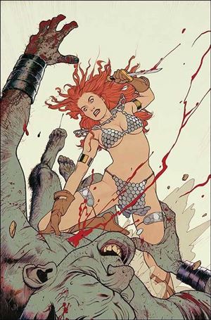 Red Sonja: Empire of the Damned issue 2-J Joshua Middleton 1:15 Foil Cardstock Cover